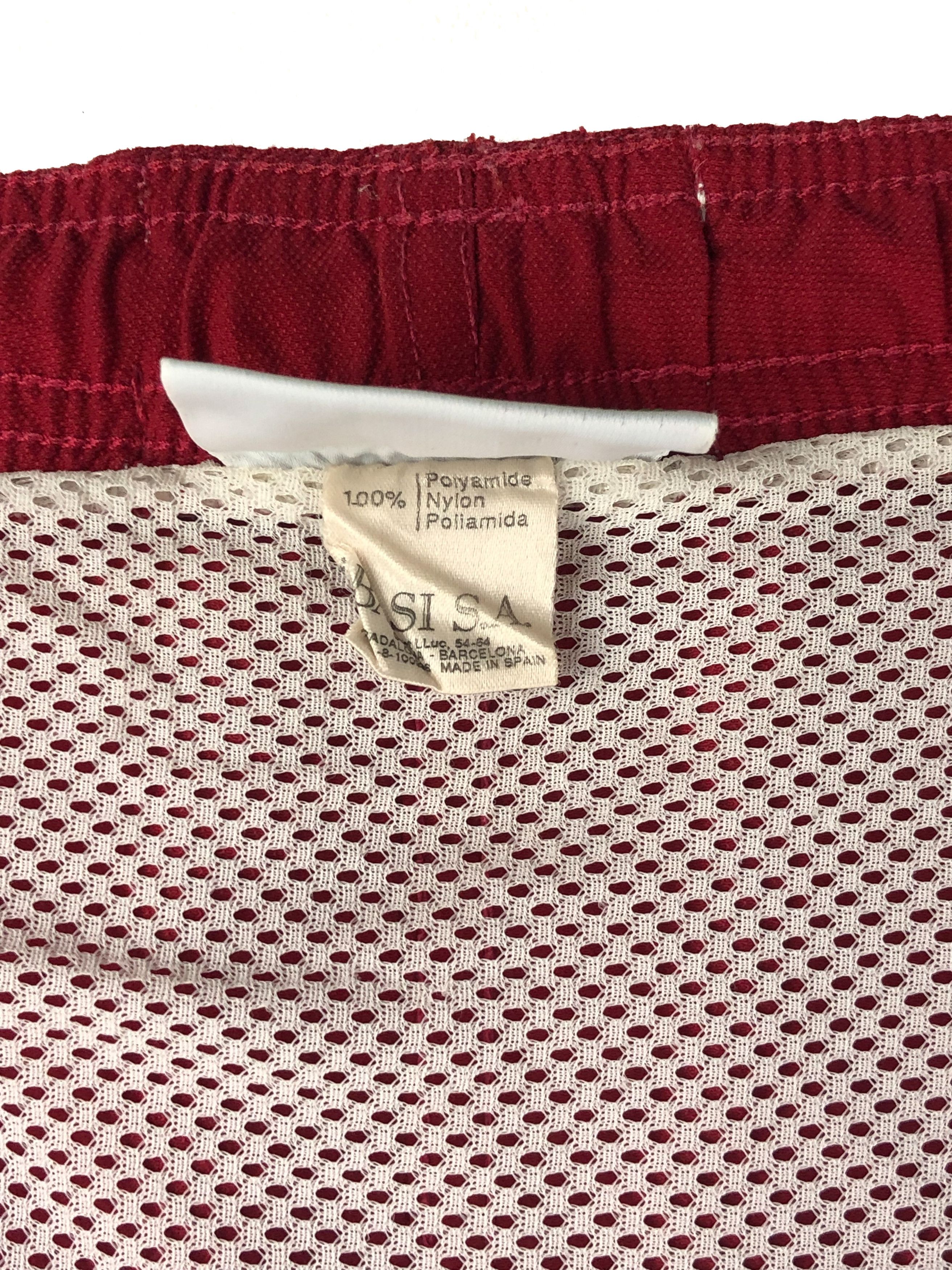 Lacoste 90s Vintage LACOSTE Red Swim Shorts M241 Size US 35 - 7 Thumbnail