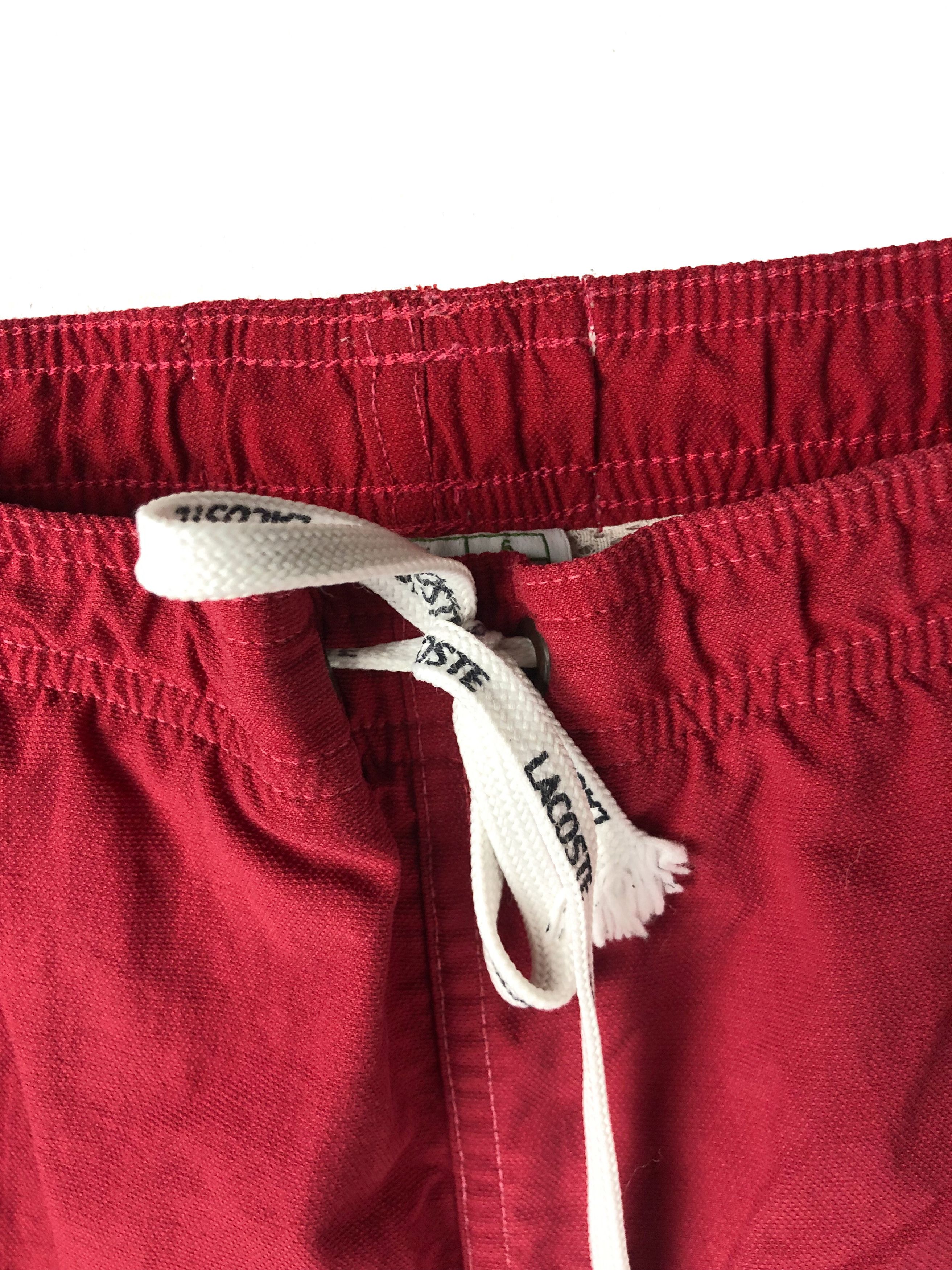 Lacoste 90s Vintage LACOSTE Red Swim Shorts M241 Size US 35 - 5 Thumbnail