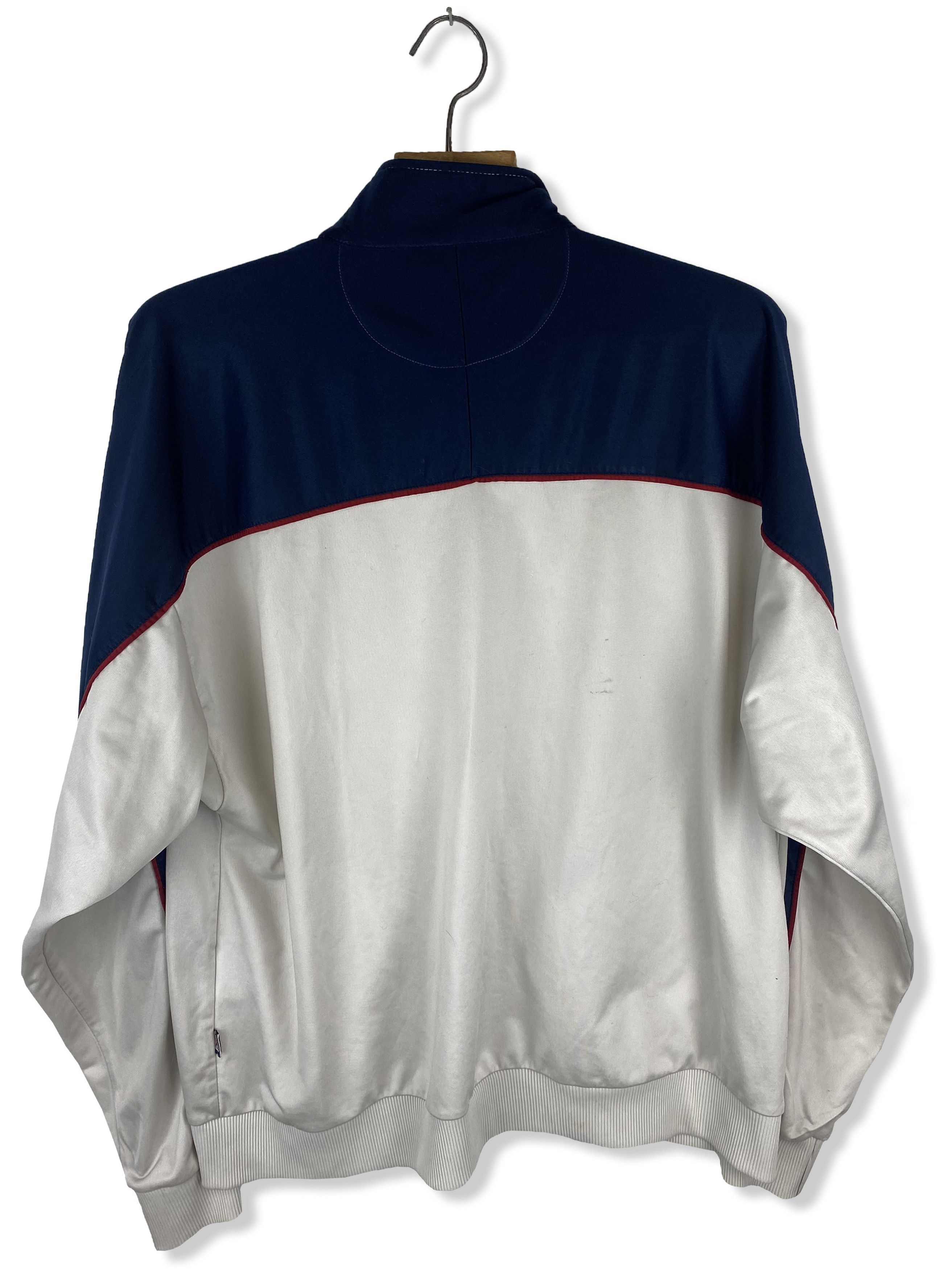 Reebok 90s Vintage REEBOK Navy-White Zip Track Top M316 Size US XL / EU 56 / 4 - 11 Thumbnail