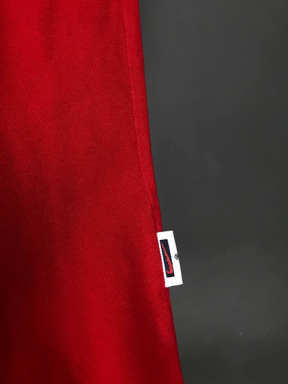 Nike × Vintage Nike swoosh streetwear vintage red tee Size US S / EU 44-46 / 1 - 5 Thumbnail
