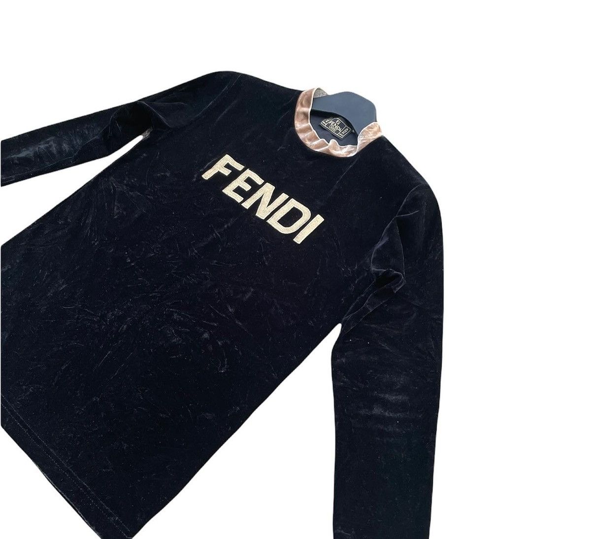 Fendi Vintage Fendi Velvet Spellout Size XS / US 0-2 / IT 36-38 - 2 Thumbnail