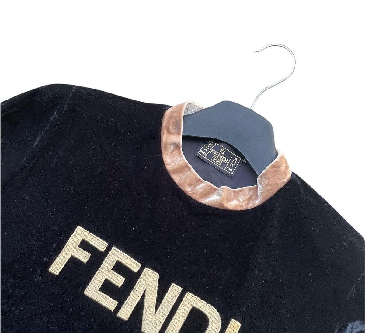 Fendi Vintage Fendi Velvet Spellout Size XS / US 0-2 / IT 36-38 - 4 Thumbnail