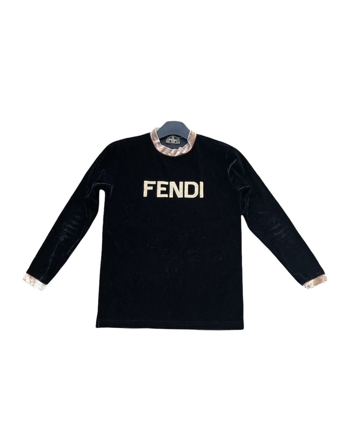 Fendi Vintage Fendi Velvet Spellout Size XS / US 0-2 / IT 36-38 - 1 Thumbnail