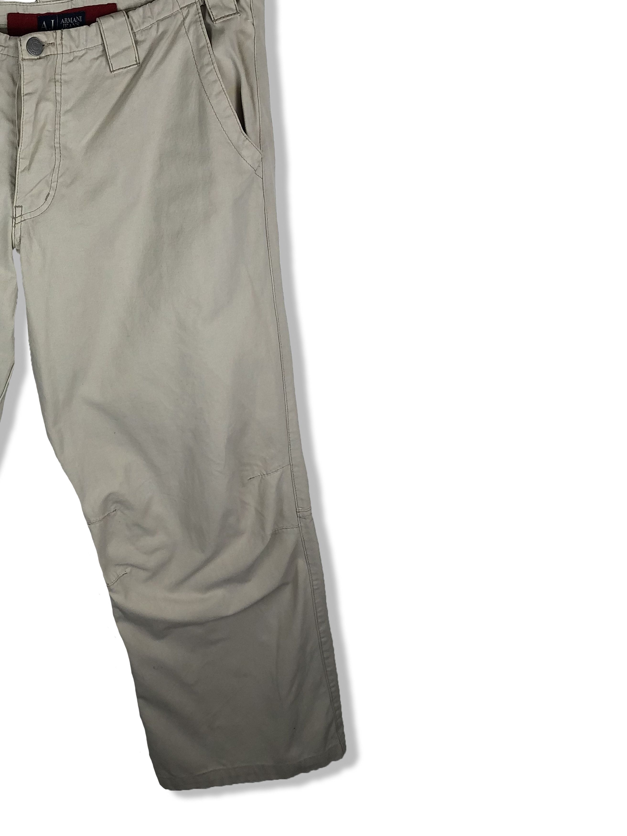 Armani 00s Vintage ARMANI JEANS Beige Cargo Pants M127 Size US 31 - 3 Thumbnail