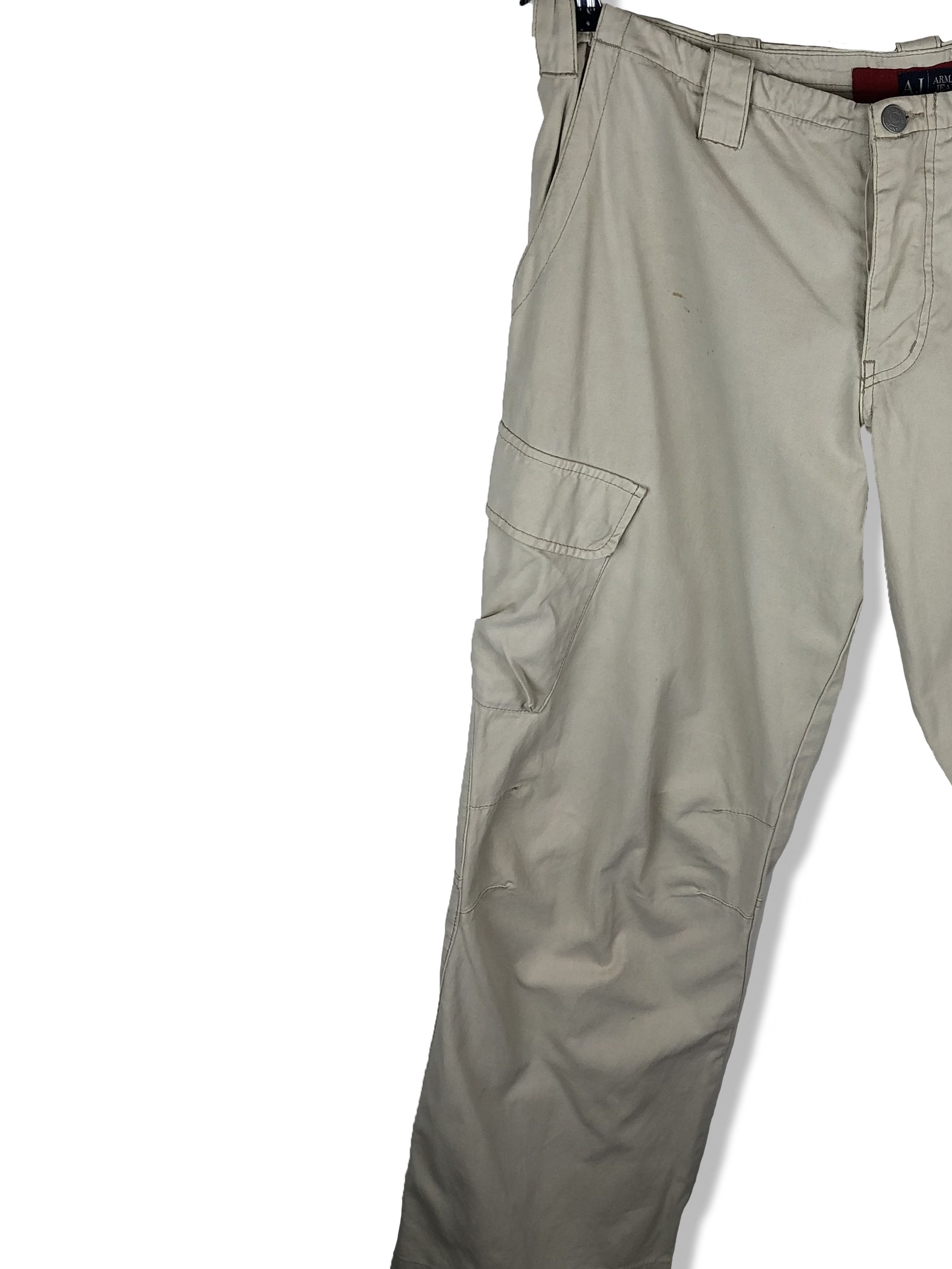 Armani 00s Vintage ARMANI JEANS Beige Cargo Pants M127 Size US 31 - 4 Thumbnail