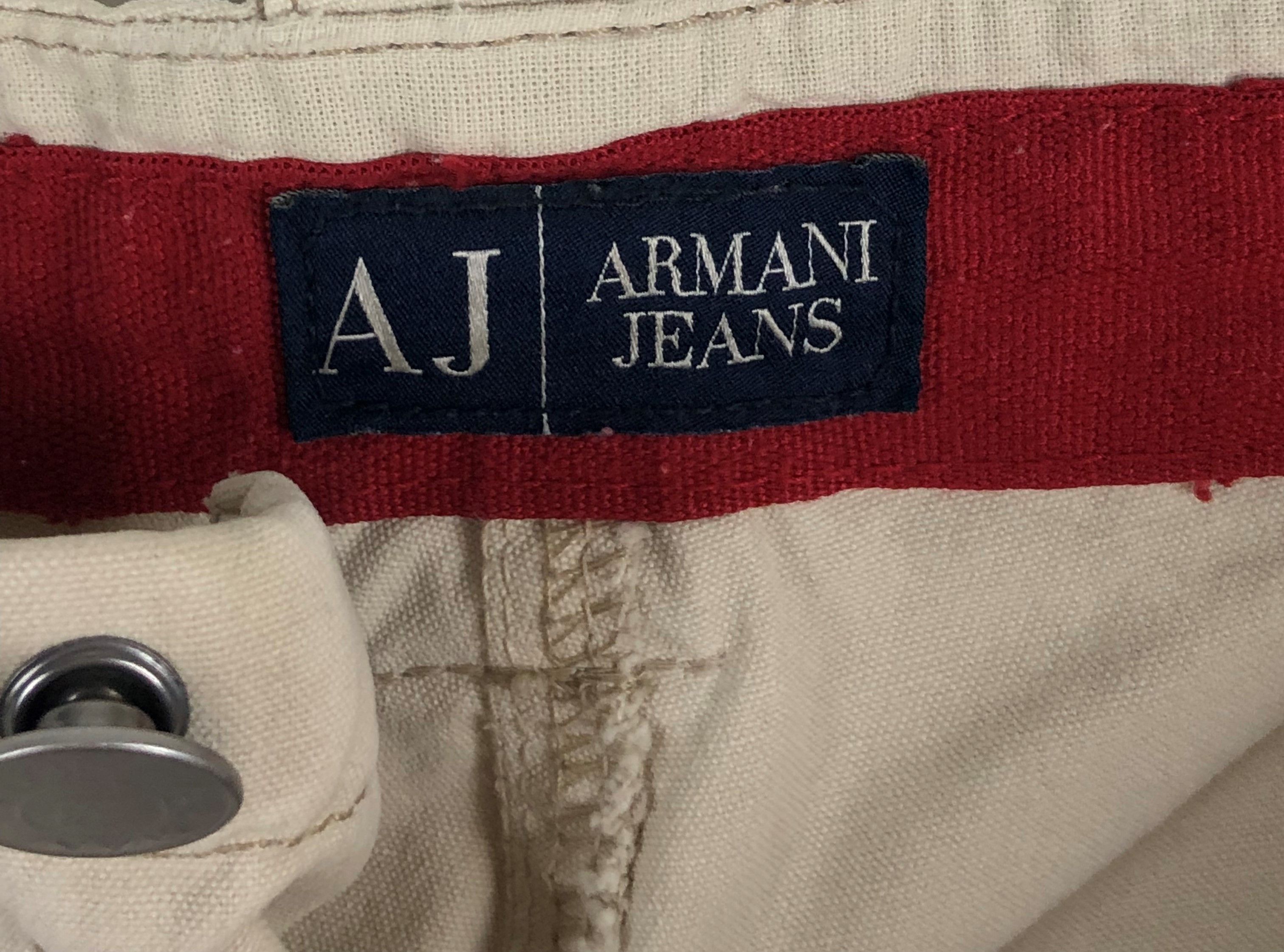 Armani 00s Vintage ARMANI JEANS Beige Cargo Pants M127 Size US 31 - 8 Thumbnail