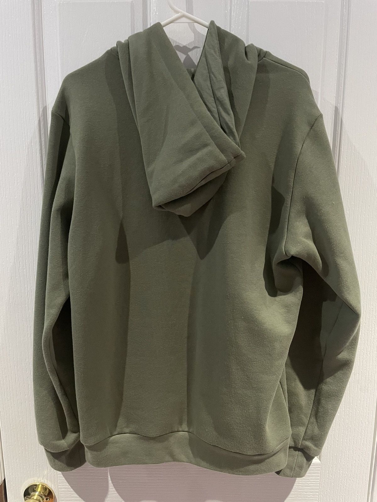 Adidas × Vintage Vintage Adidas Essential Hoodie Sage Green Size US M / EU 48-50 / 2 - 2 Thumbnail