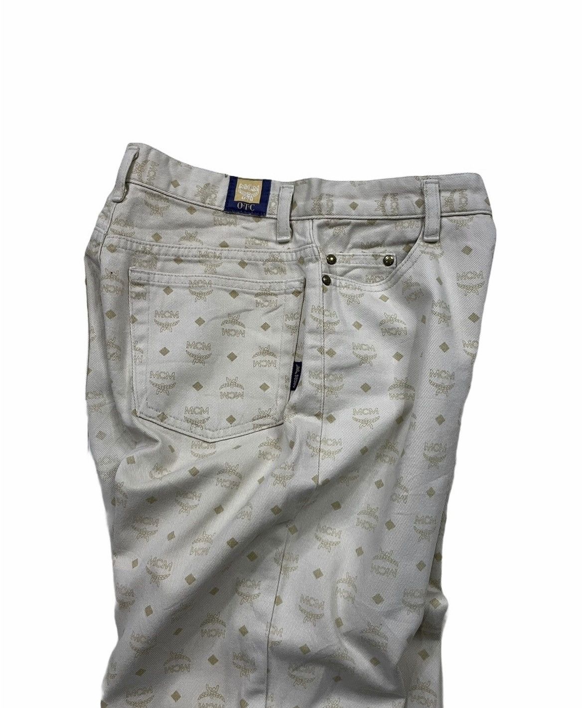 Designer MCM Vintage Rare Monogram Denim Size US 26 / EU 42 - 6 Thumbnail