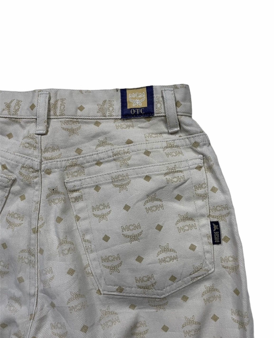 Designer MCM Vintage Rare Monogram Denim Size US 26 / EU 42 - 9 Thumbnail