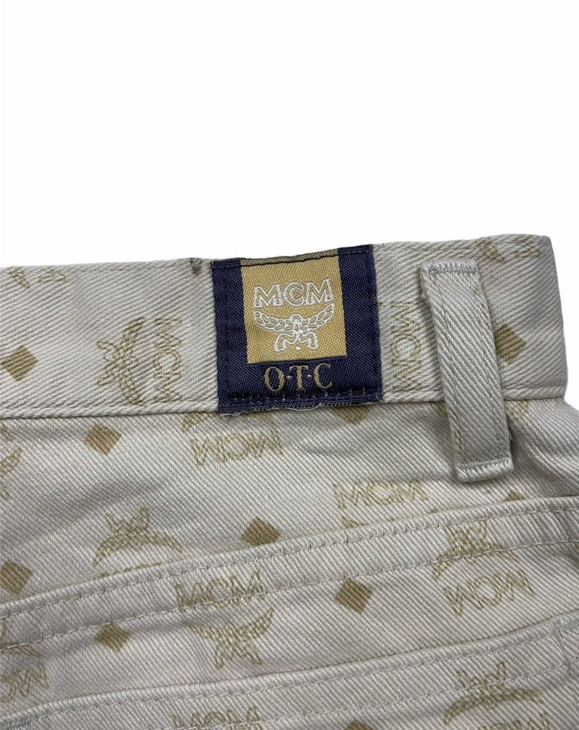 Designer MCM Vintage Rare Monogram Denim Size US 26 / EU 42 - 10 Thumbnail