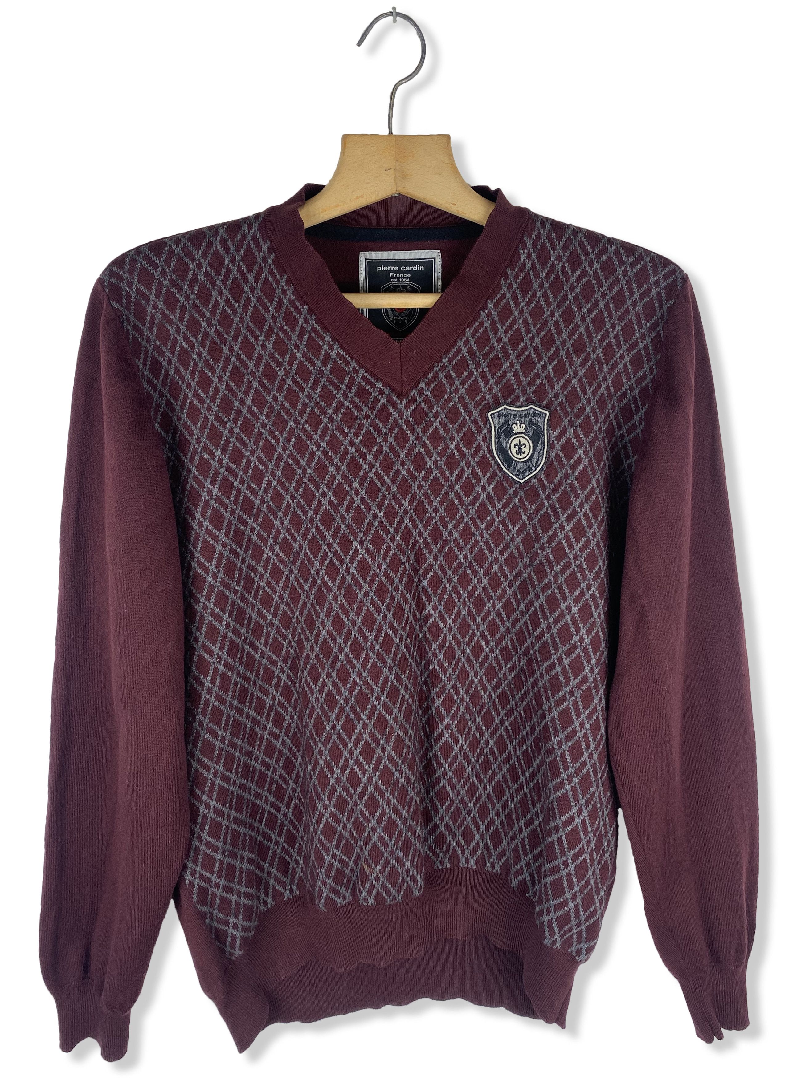 Pierre Cardin Vintage PIERRE CARDIN Purple V-Neck Sweater M300 Size US M / EU 48-50 / 2 - 1 Thumbnail