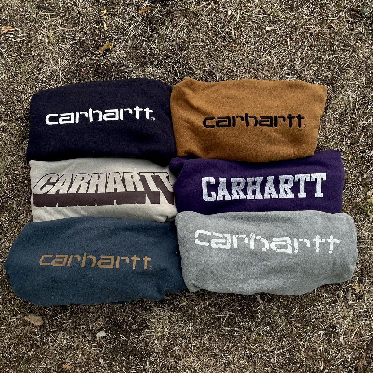 Carhartt Vintage 90s Sun Faded CARHARTT Embroidered Logo Crewneck Y2K Size US M / EU 48-50 / 2 - 8 Thumbnail