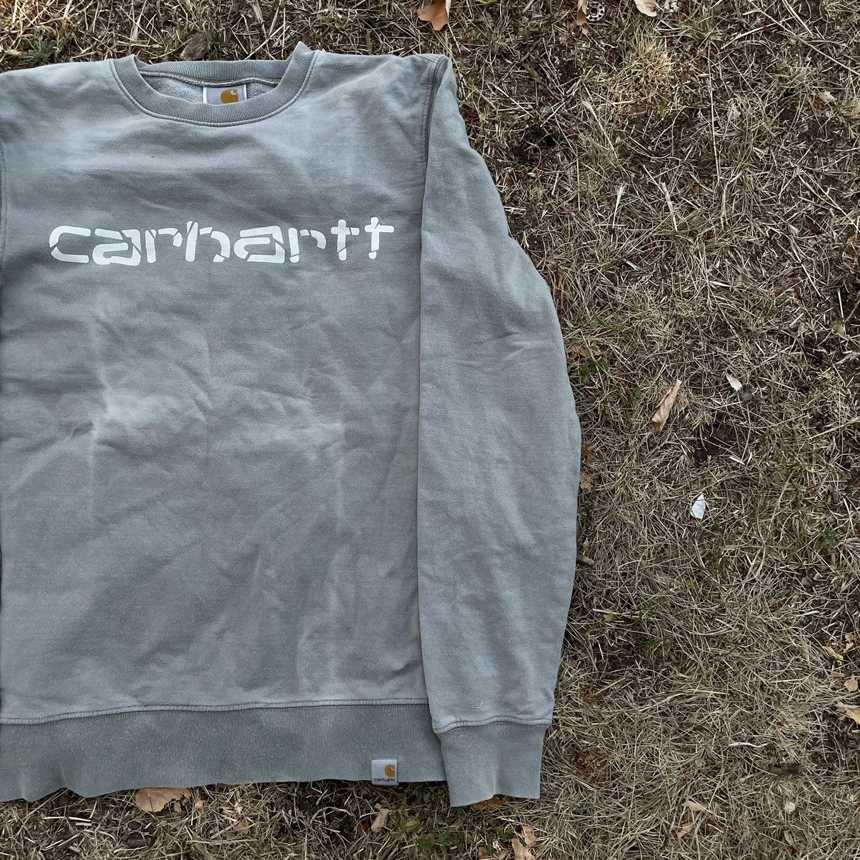 Carhartt Vintage 90s Sun Faded CARHARTT Embroidered Logo Crewneck Y2K Size US M / EU 48-50 / 2 - 2 Thumbnail