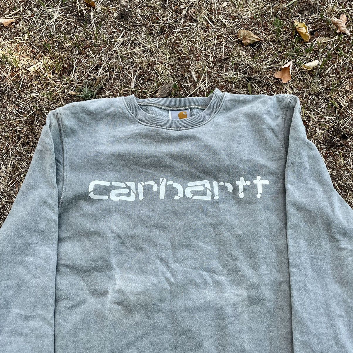 Carhartt Vintage 90s Sun Faded CARHARTT Embroidered Logo Crewneck Y2K Size US M / EU 48-50 / 2 - 4 Thumbnail