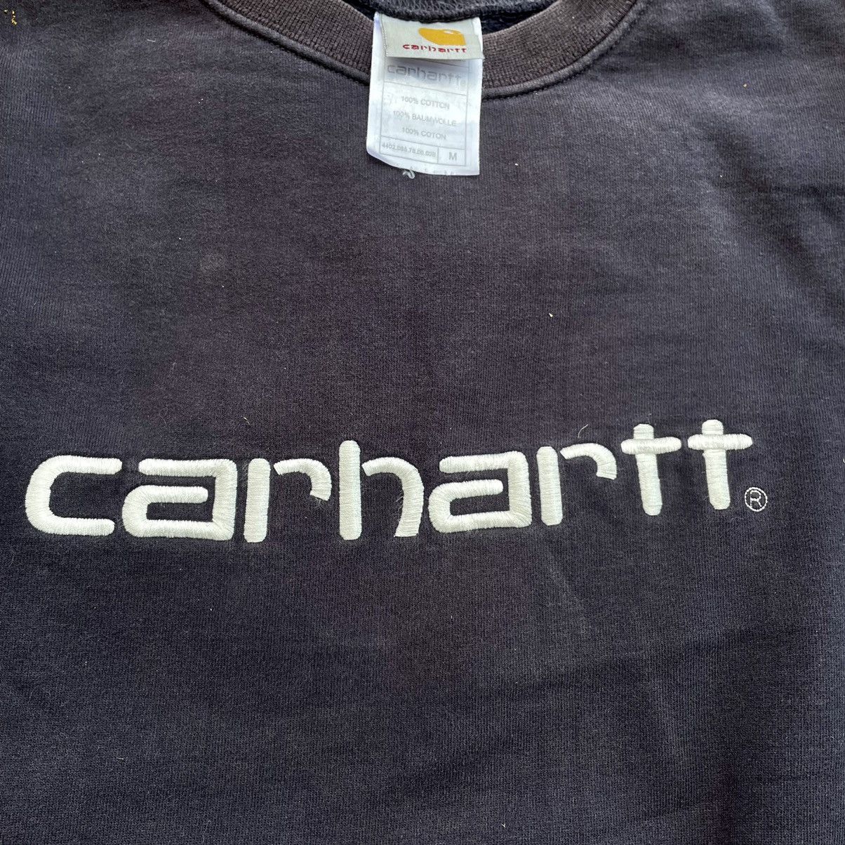 Vintage Vintage 90s Carhartt Faded Embroidered Logo Crewneck Streetw Size US M / EU 48-50 / 2 - 5 Thumbnail
