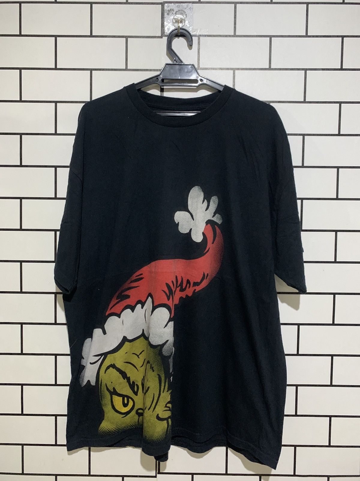 image of Vintage The Grinch Vd13 in Black, Men's (Size 2XL)