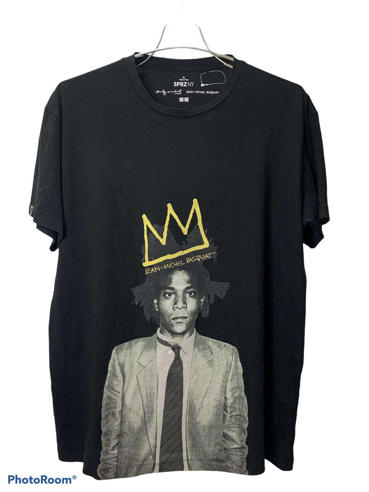 image of Limited Tshirt Uniqlo Andy Warhol Jean Michel Basquiat in Black, Men's (Size XL)