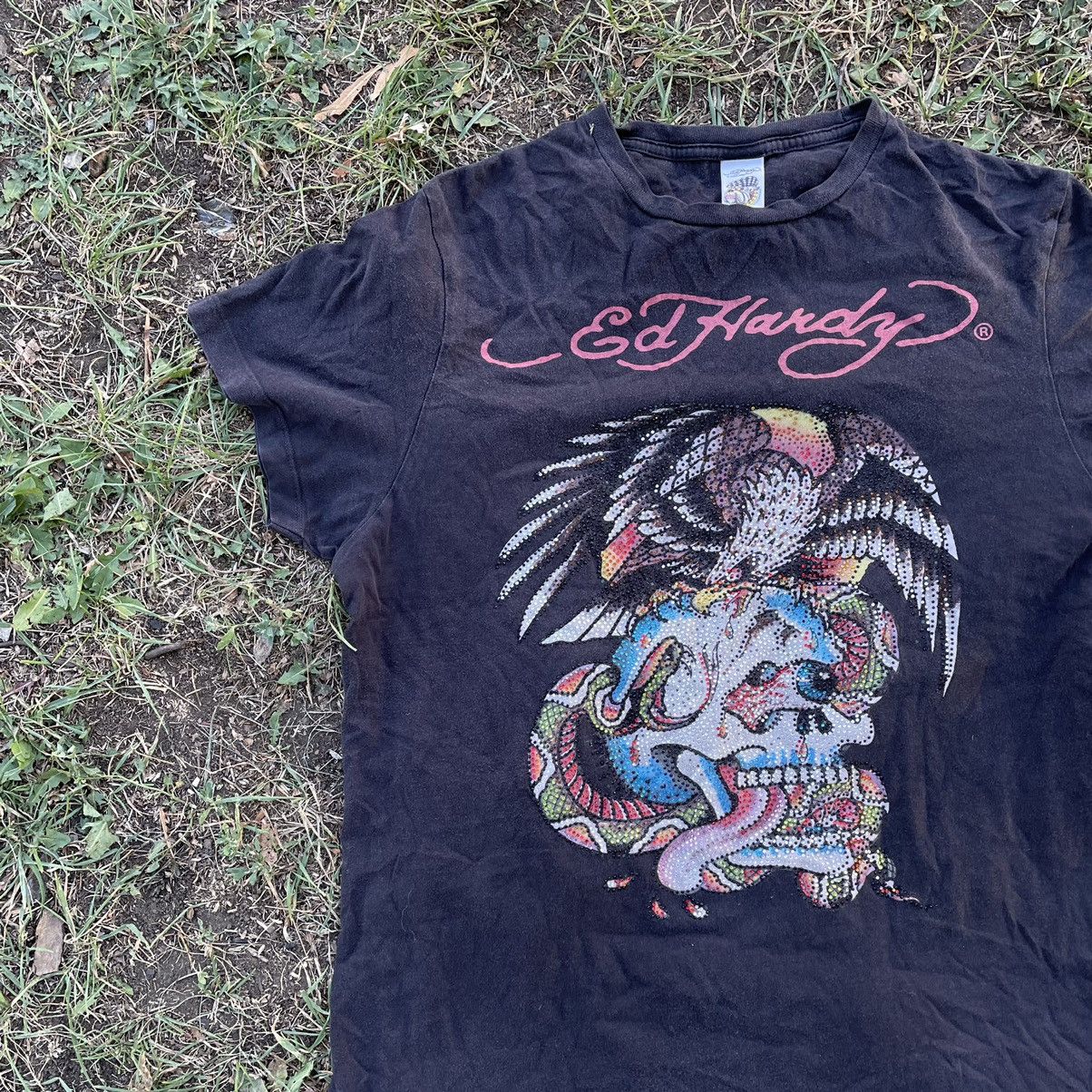 Ed Hardy Vintage Y2K Ed Hardy Sun Faded Tee Art Band Rock Streetwear Size US M / EU 48-50 / 2 - 3 Thumbnail