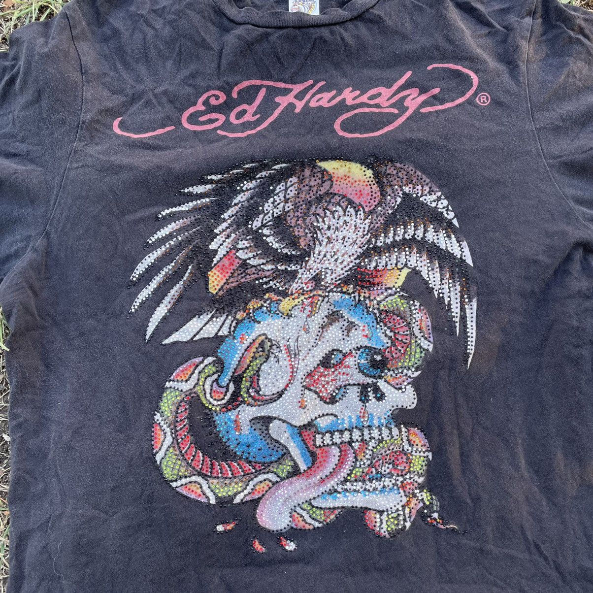 Ed Hardy Vintage Y2K Ed Hardy Sun Faded Tee Art Band Rock Streetwear Size US M / EU 48-50 / 2 - 4 Thumbnail
