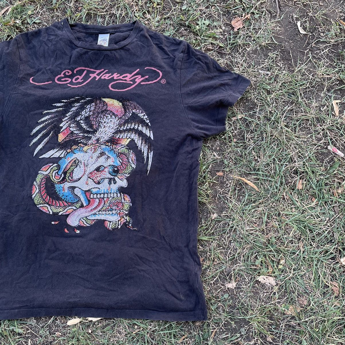 Ed Hardy Vintage Y2K Ed Hardy Sun Faded Tee Art Band Rock Streetwear Size US M / EU 48-50 / 2 - 2 Thumbnail