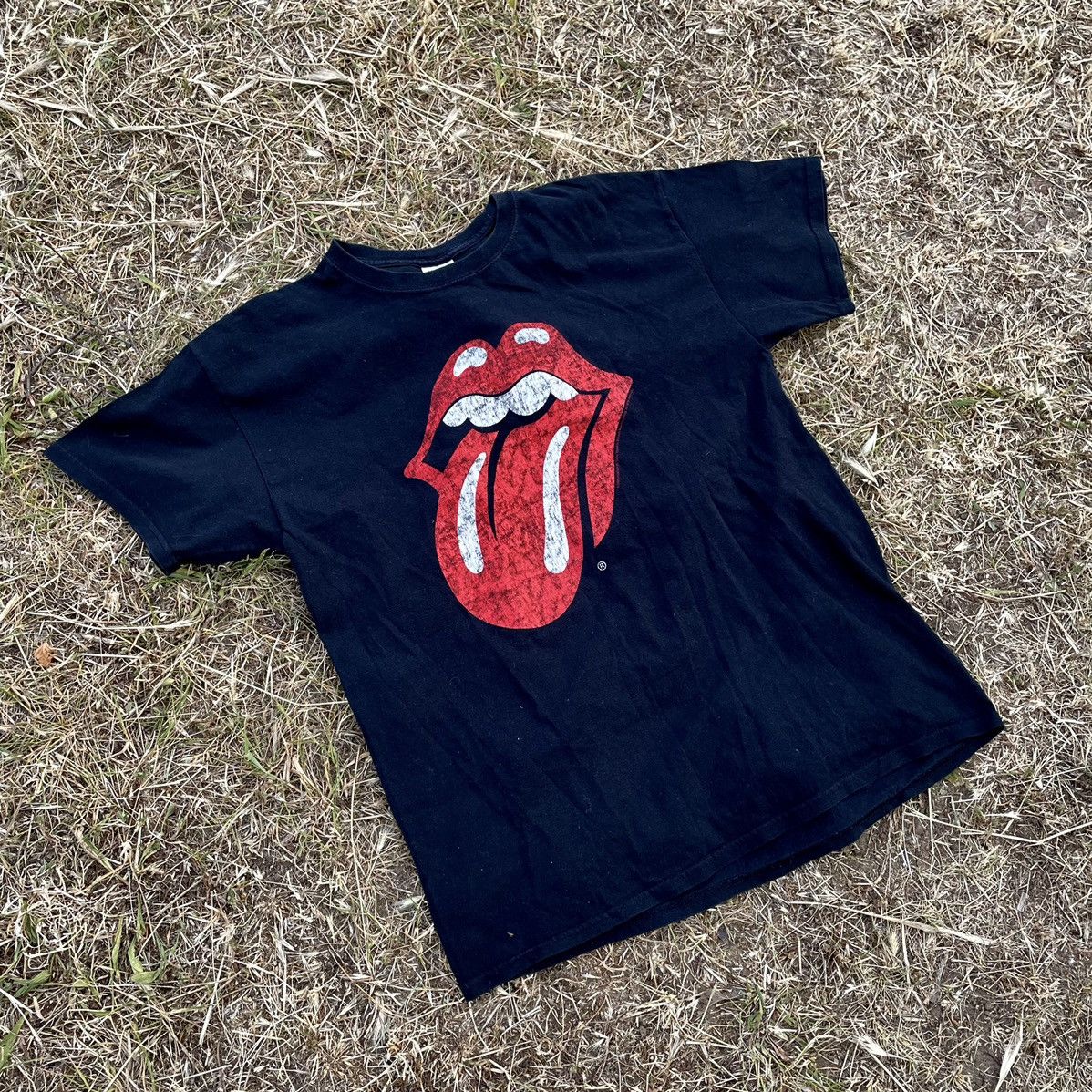 Vintage Vintage Y2K Rolling Stones Graphic Tee Band Merch Streetwear Size US L / EU 52-54 / 3 - 4 Thumbnail