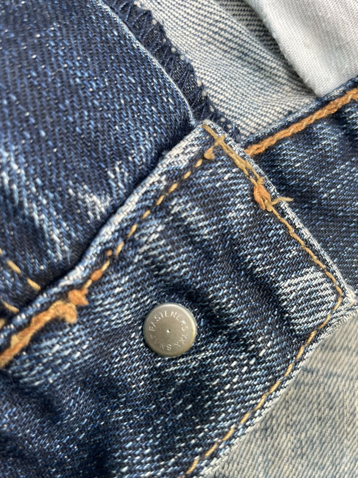 Japanese Brand Flare Tete Homme Distresed Rework Denim Size US 33 - 19 Thumbnail