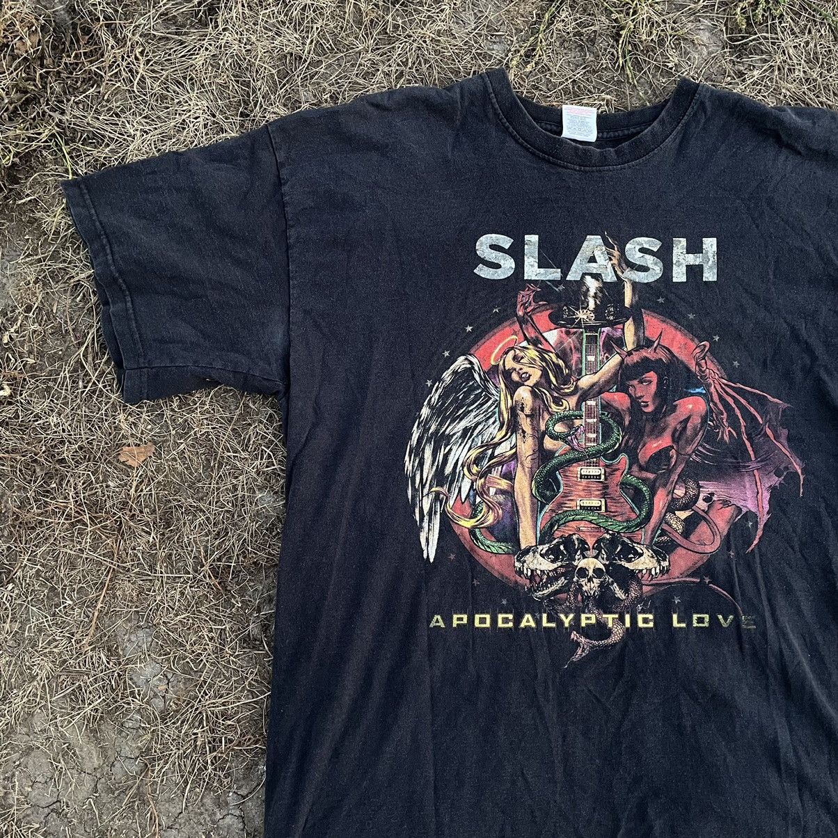 Vintage Vintage 90s Slash Band Tee Graphic Tee Grunge Streetwear L Size US L / EU 52-54 / 3 - 3 Thumbnail