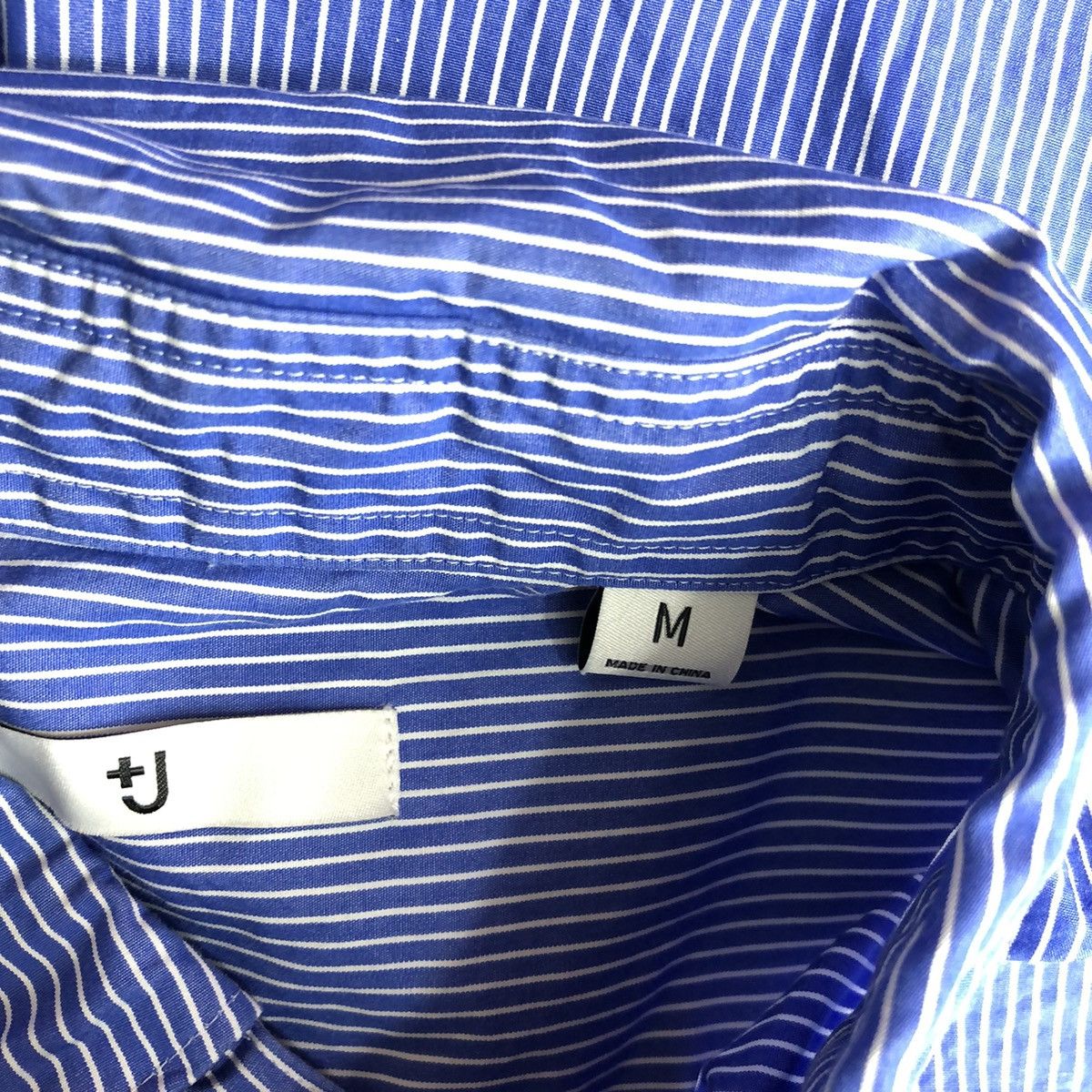 Jil Sander × Uniqlo Designer UNIQLO X JIL SANDER Cut And Sew Stripe Shirt Size US M / EU 48-50 / 2 - 4 Thumbnail