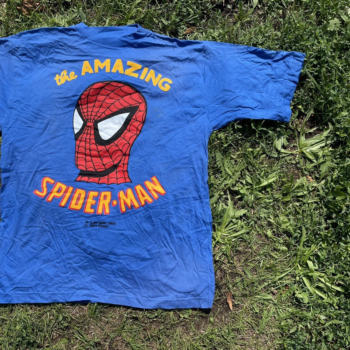 Cartoon Network Vintage 90s The Amazing Spider Man Tee Face Humor Print Band Size US XL / EU 56 / 4 - 2 Thumbnail