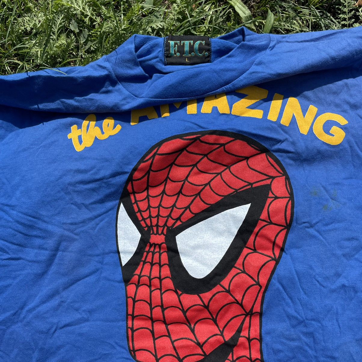 Cartoon Network Vintage 90s The Amazing Spider Man Tee Face Humor Print Band Size US XL / EU 56 / 4 - 5 Thumbnail