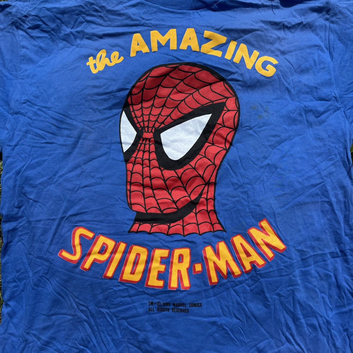 Cartoon Network Vintage 90s The Amazing Spider Man Tee Face Humor Print Band Size US XL / EU 56 / 4 - 4 Thumbnail