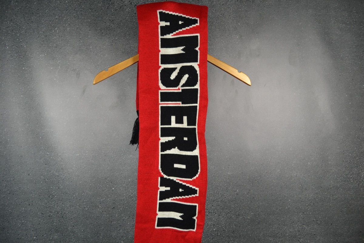 Other Amsterdam Ajax Football Vintage Scarf Red Soccer Size ONE SIZE - 7 Thumbnail