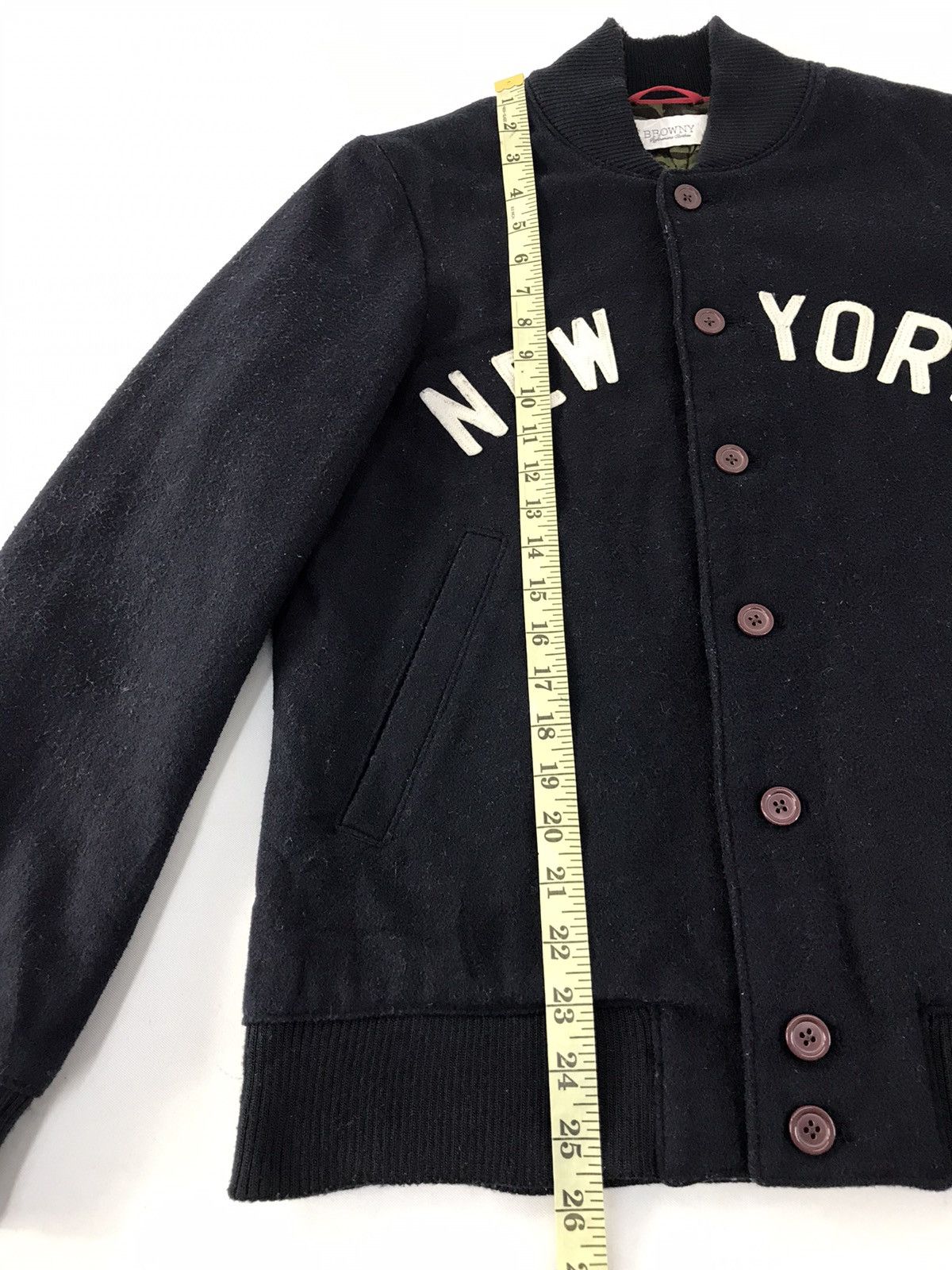 Vintage Vintage Browny Big Logo New York Button Up Jacket Size US M / EU 48-50 / 2 - 13 Thumbnail