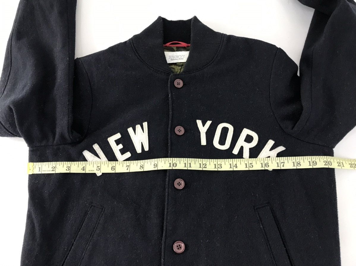 Vintage Vintage Browny Big Logo New York Button Up Jacket Size US M / EU 48-50 / 2 - 12 Thumbnail