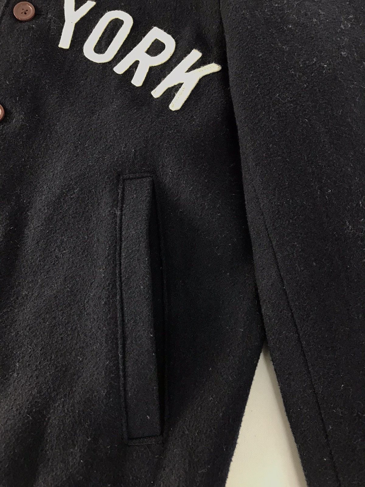 Vintage Vintage Browny Big Logo New York Button Up Jacket Size US M / EU 48-50 / 2 - 5 Thumbnail