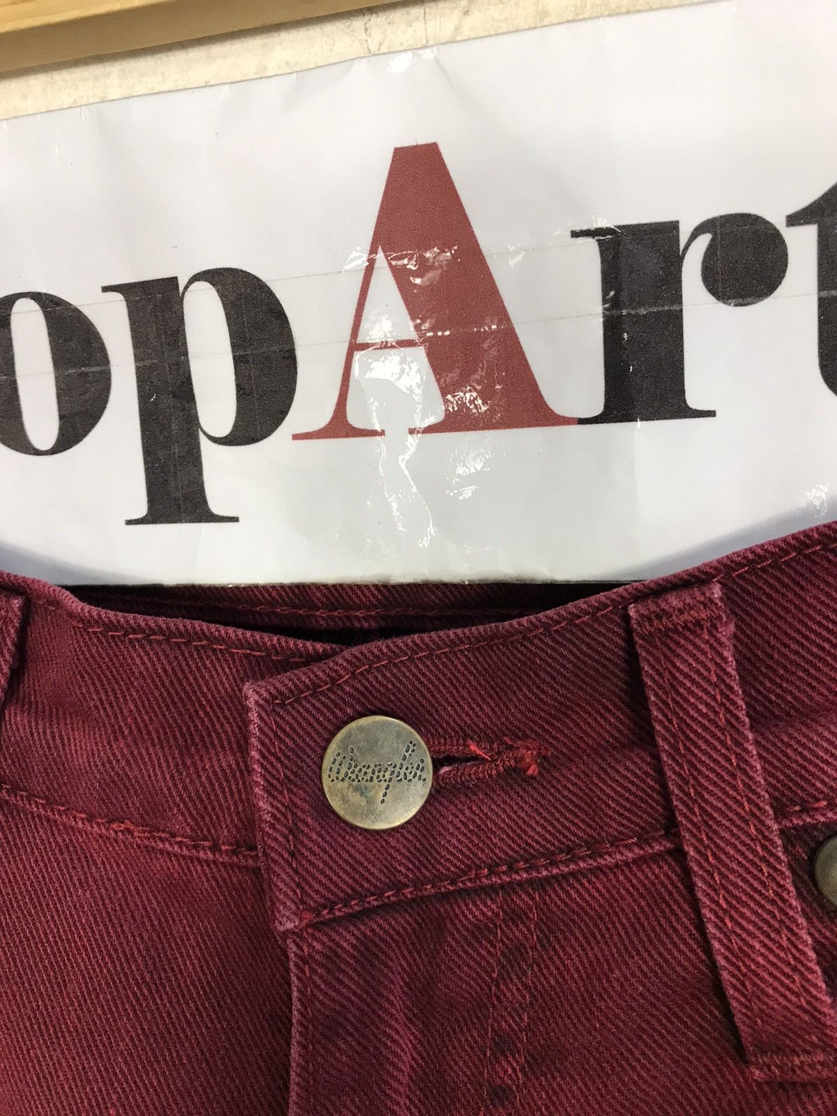 Japanese Brand × Vintage × Wrangler Vintage Wrangler Western Distressed Faded Colour Style Size US 29 - 7 Thumbnail