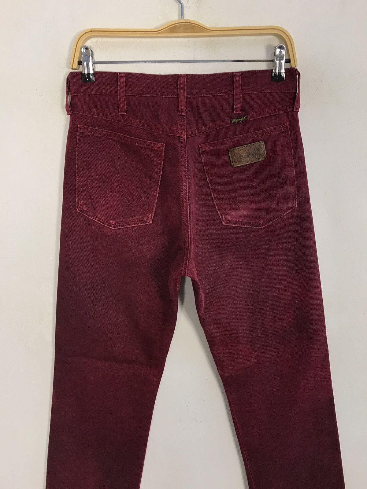 Japanese Brand × Vintage × Wrangler Vintage Wrangler Western Distressed Faded Colour Style Size US 29 - 11 Thumbnail