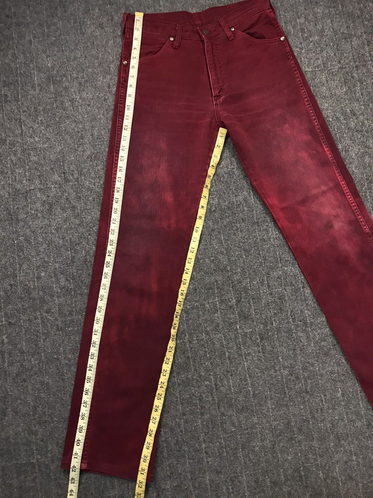 Japanese Brand × Vintage × Wrangler Vintage Wrangler Western Distressed Faded Colour Style Size US 29 - 19 Thumbnail