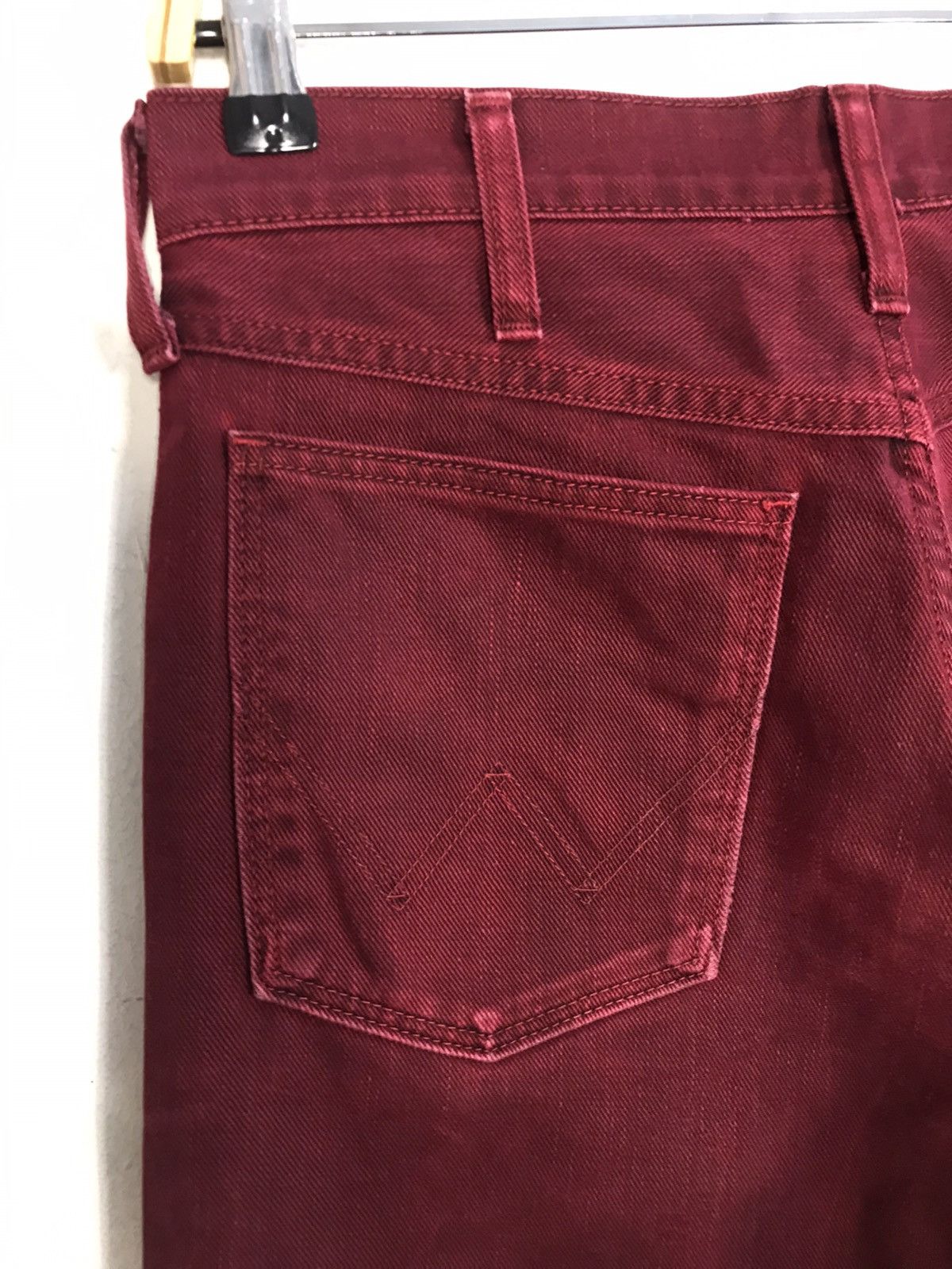 Japanese Brand × Vintage × Wrangler Vintage Wrangler Western Distressed Faded Colour Style Size US 29 - 13 Thumbnail