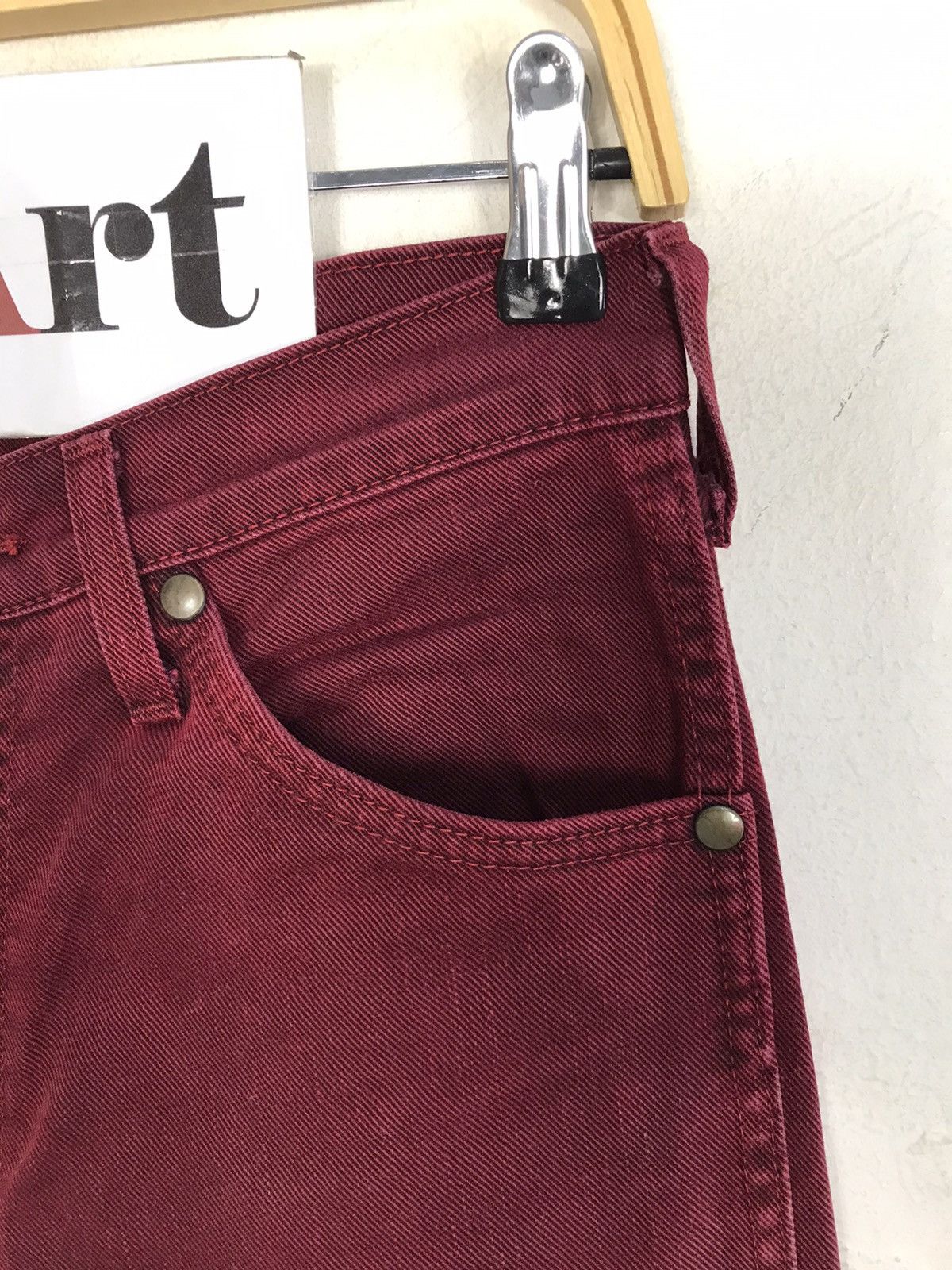 Japanese Brand × Vintage × Wrangler Vintage Wrangler Western Distressed Faded Colour Style Size US 29 - 5 Thumbnail