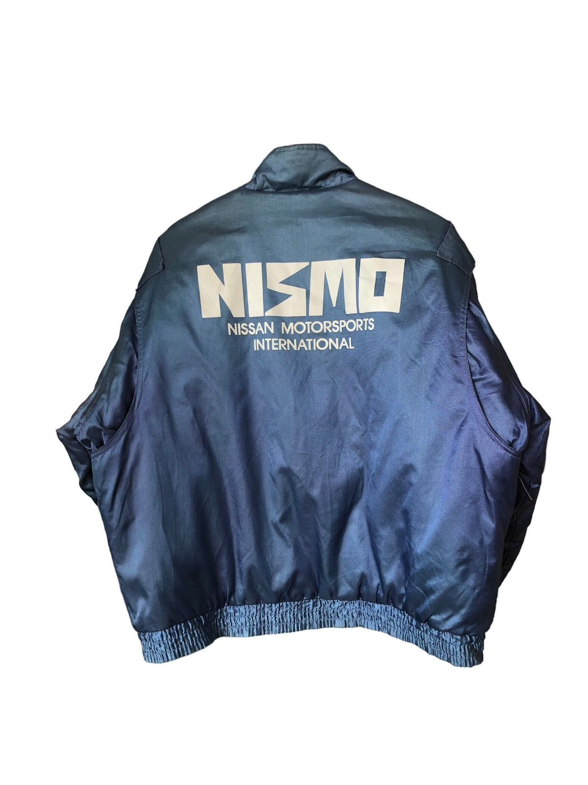 Japanese Brand Vintage 90s Nismo Nissan Motorsport Racing Team Faded Bomber Size US L / EU 52-54 / 3 - 1 Thumbnail