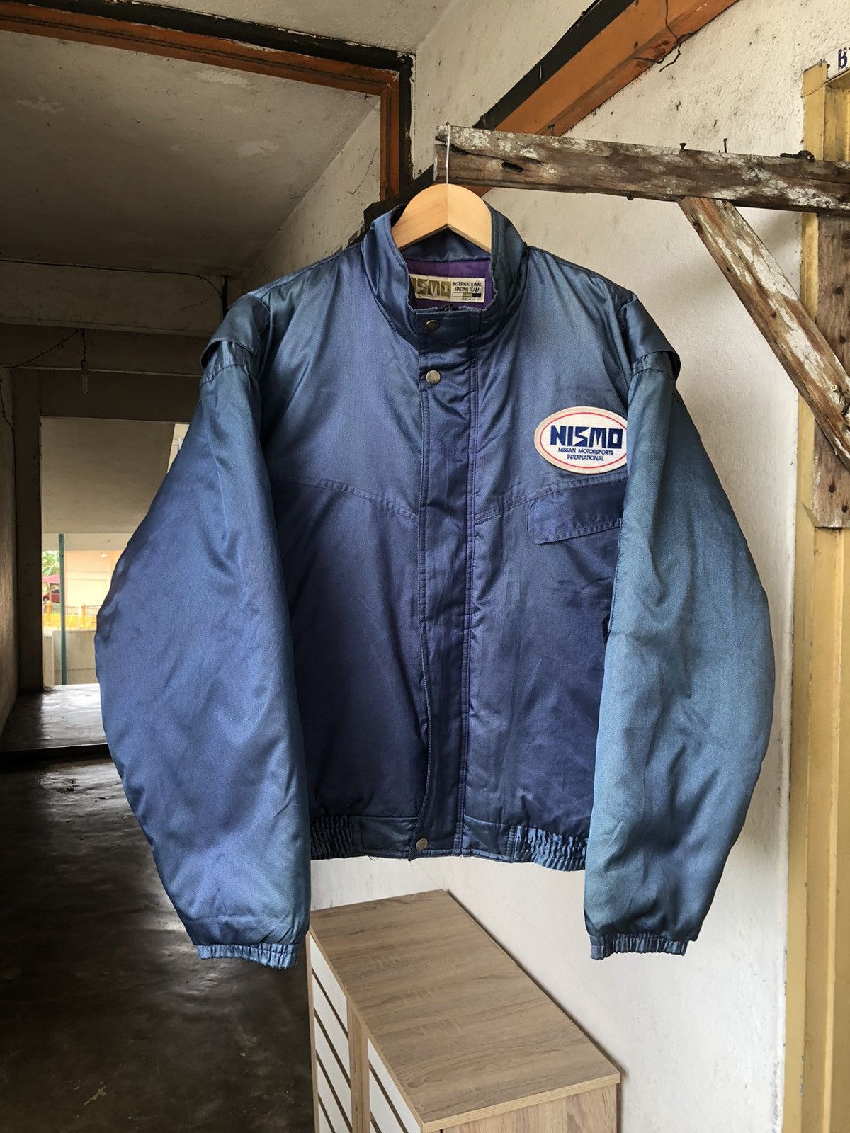 Japanese Brand Vintage 90s Nismo Nissan Motorsport Racing Team Faded Bomber Size US L / EU 52-54 / 3 - 4 Thumbnail