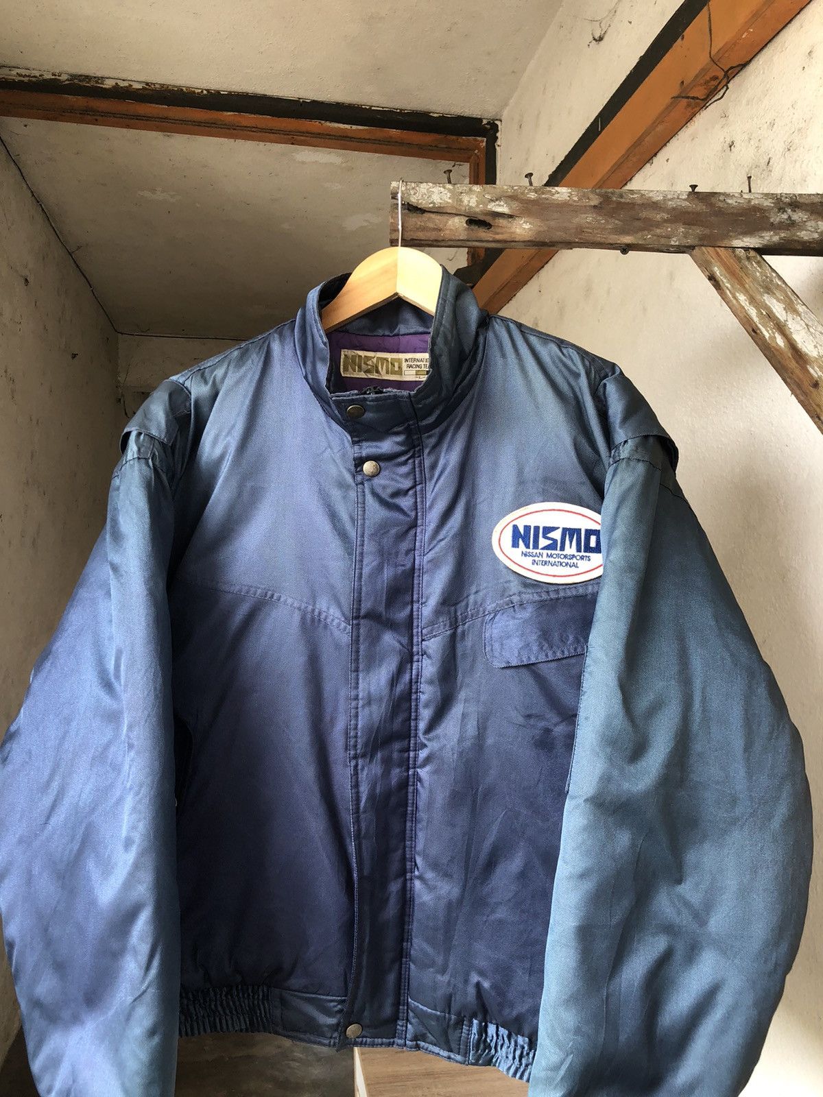 Japanese Brand Vintage 90s Nismo Nissan Motorsport Racing Team Faded Bomber Size US L / EU 52-54 / 3 - 5 Thumbnail