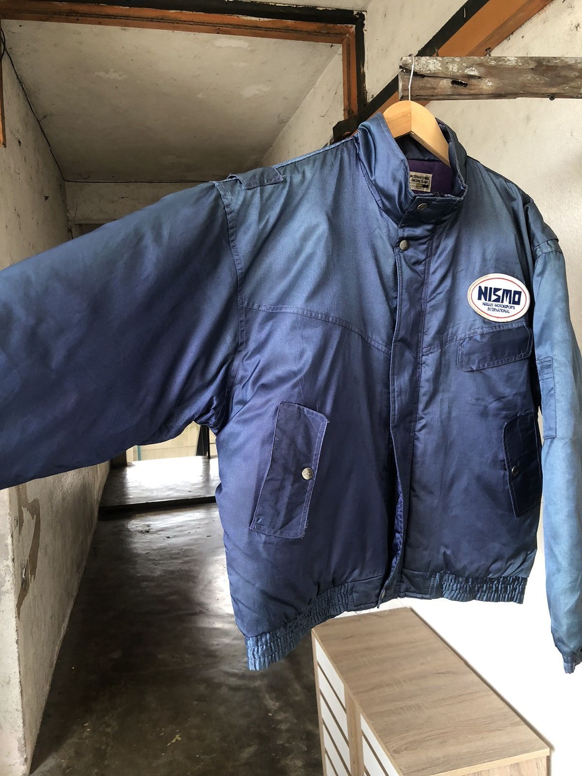 Japanese Brand Vintage 90s Nismo Nissan Motorsport Racing Team Faded Bomber Size US L / EU 52-54 / 3 - 7 Thumbnail