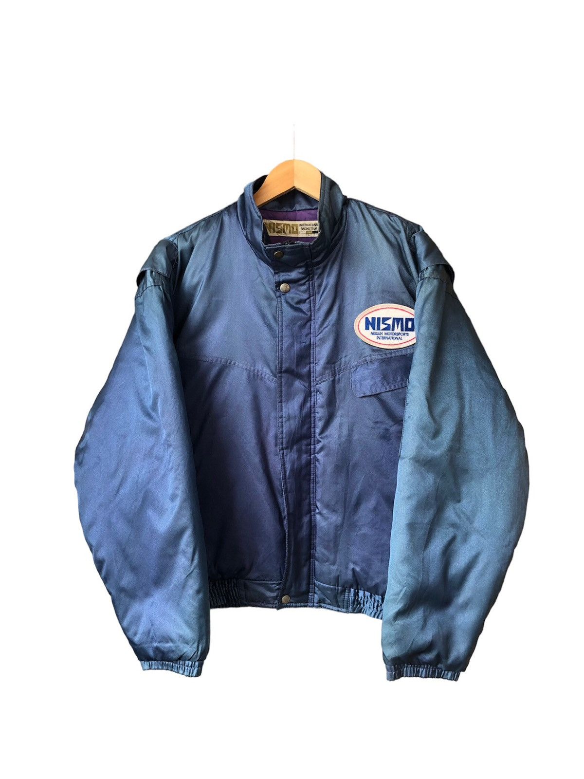 Japanese Brand Vintage 90s Nismo Nissan Motorsport Racing Team Faded Bomber Size US L / EU 52-54 / 3 - 2 Thumbnail