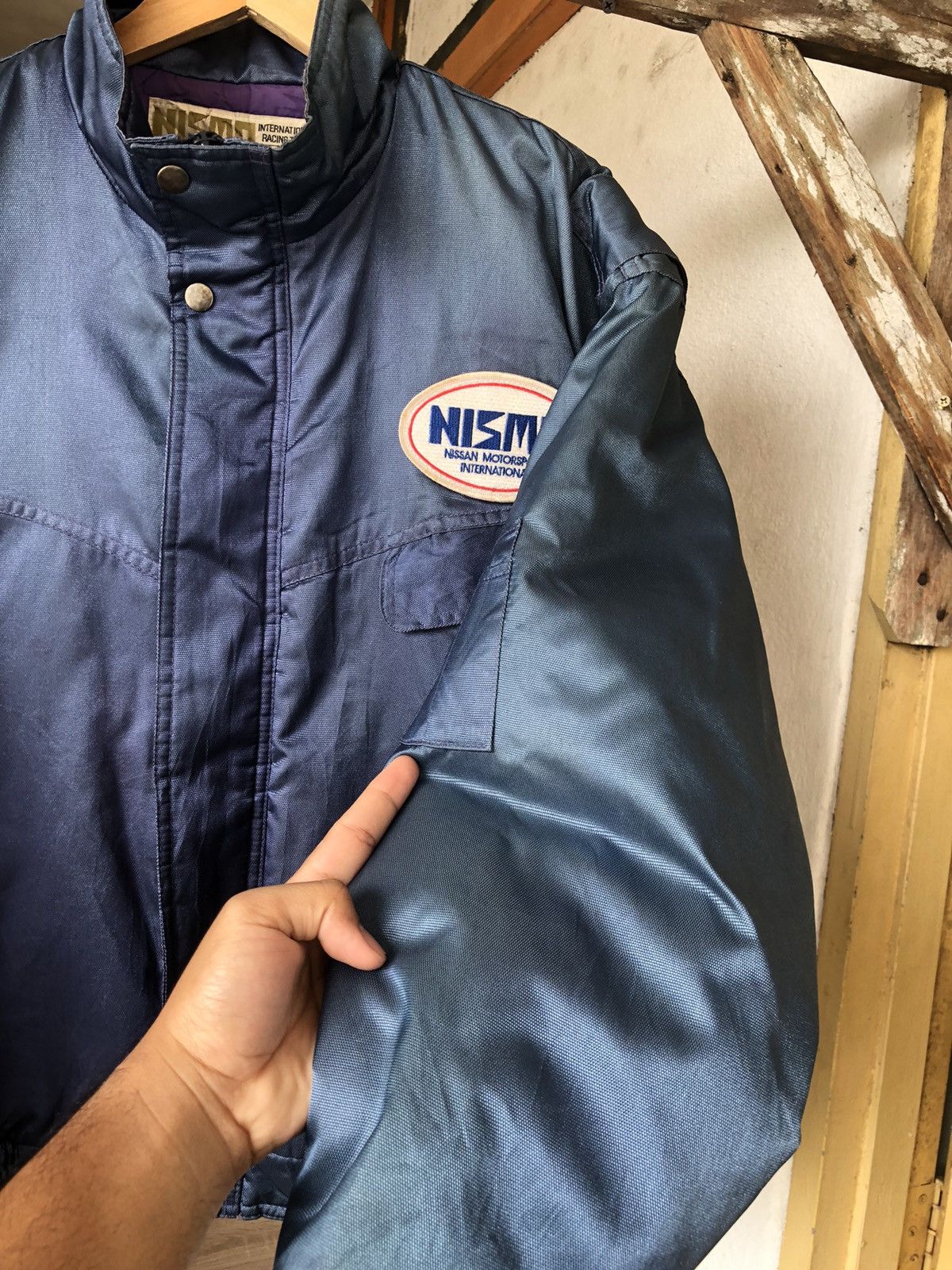 Japanese Brand Vintage 90s Nismo Nissan Motorsport Racing Team Faded Bomber Size US L / EU 52-54 / 3 - 10 Thumbnail