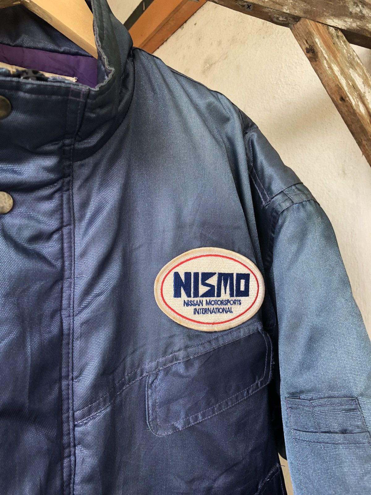 Japanese Brand Vintage 90s Nismo Nissan Motorsport Racing Team Faded Bomber Size US L / EU 52-54 / 3 - 11 Thumbnail