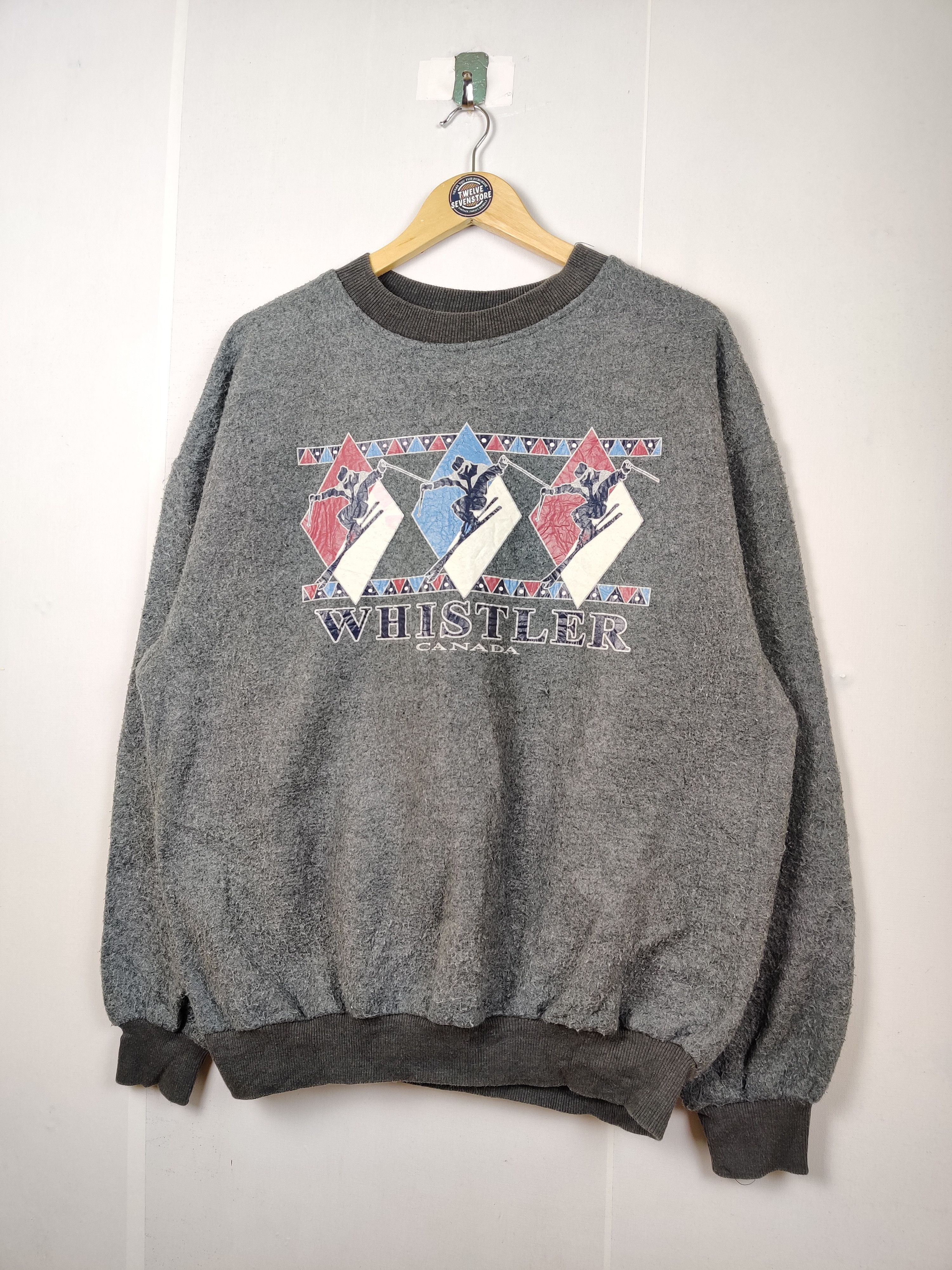 Vintage Vintage 90s Whistler Canada Crewneck Sweatshirt Size US M / EU 48-50 / 2 - 2 Thumbnail