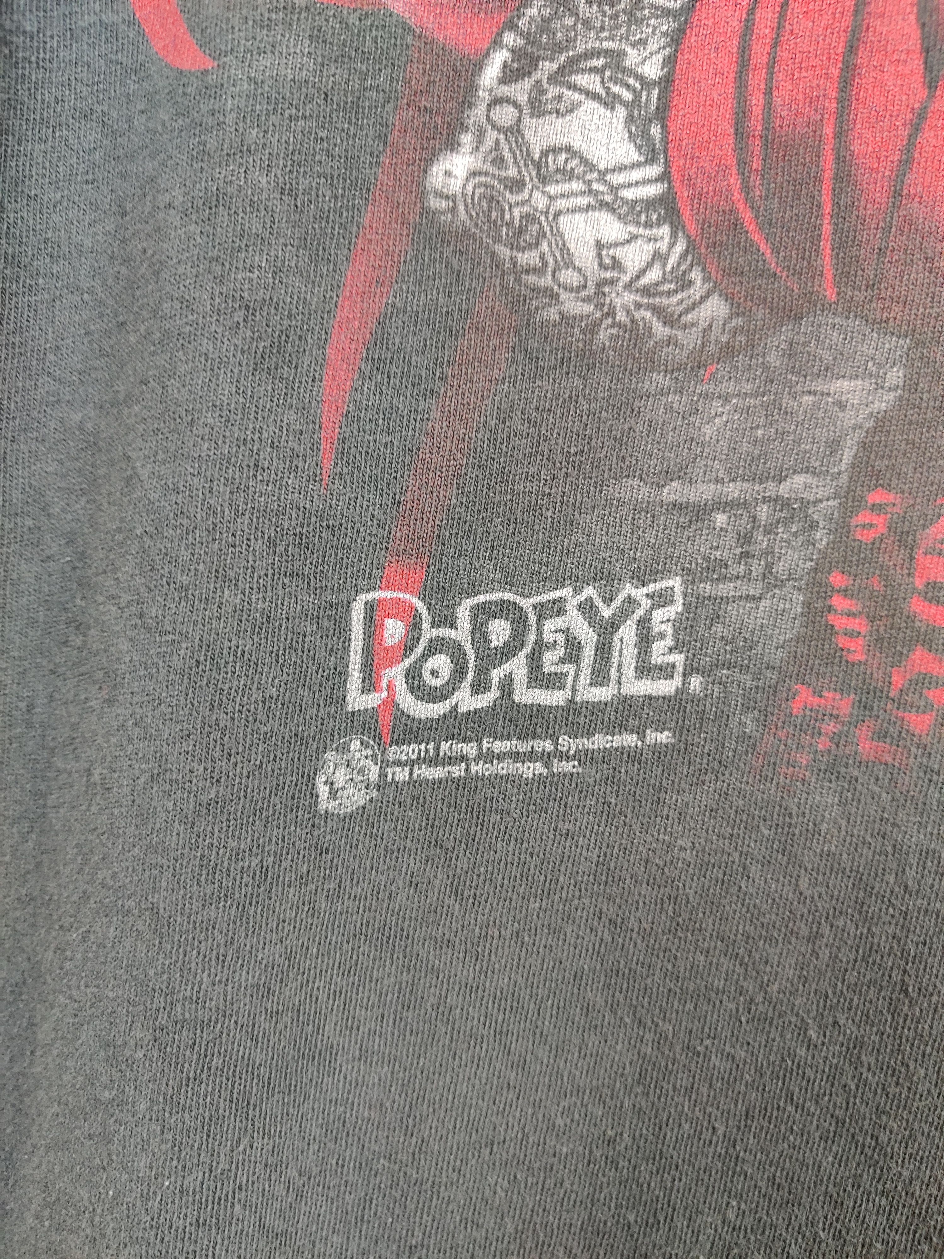 Cartoon Network Vintage Popeye MMA Overprint Cartoon Tee Tshirt Size US XL / EU 56 / 4 - 7 Thumbnail