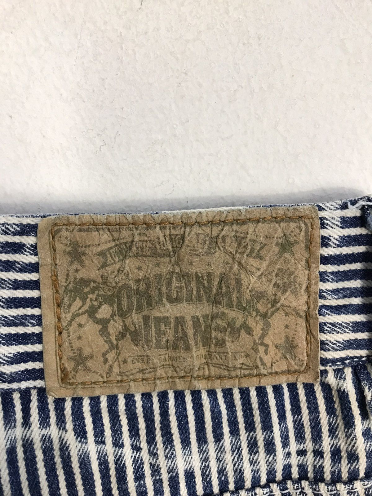 Japanese Brand × Vintage The Vintage Standard Design Striped Distressed Jeans Size US 29 - 15 Thumbnail